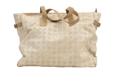 Lot 262 - Chanel Beige CC Travel Line Large Shoulder Tote