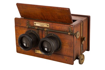 Lot 11 - An Unusual Negretti & Zambra Handheld Stereo Viewer