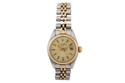 Lot 339 - ROLEX - LADY'S TWO-TONE BRACELET WATCH