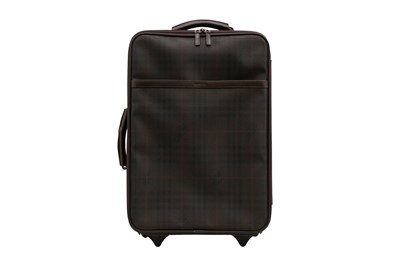 Lot 279 - Burberry Brown Haymarket Check Rolling Luggage