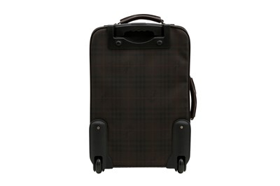Lot 279 - Burberry Brown Haymarket Check Rolling Luggage