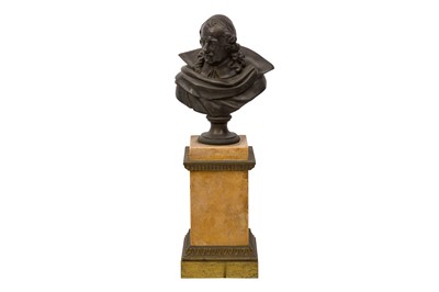 Lot 379 - A FRENCH 19TH CENTURY BUST OF THE FRENCH PLAYWRIGHT PIERRE CORNEILLE