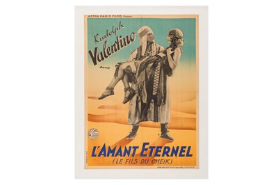 Lot 245 - Movie Poster. Rudolph Valentino in L’Amant Eternel, [1930]