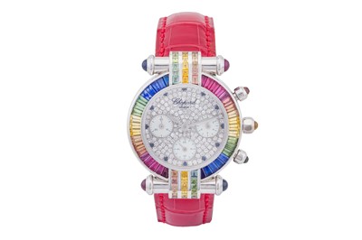 Lot 104 - Lady's Chopard 'Imperiale Rainbow' Chronograph Wristwatch