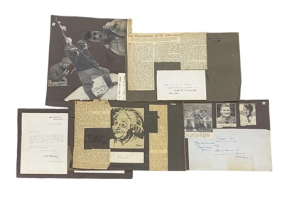 Lot 82 - Autograph Collection.- Incl. Albert Einstein