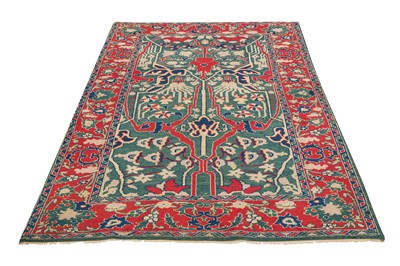 Lot 9 - AN UNUSUAL ANATOLIAN RUG OF GARRUS DESIGN, TURKEY