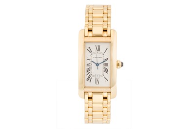 Lot 100 - Unisex Cartier ‘Tank Américaine’ Bracelet Watch