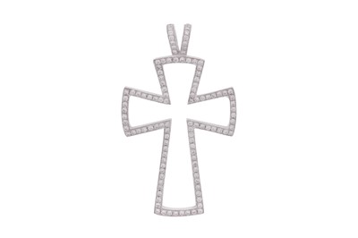 Lot 141 - THEO FENNELL | A GOLD AND DIAMOND CROSS PENDANT, CIRCA 2003