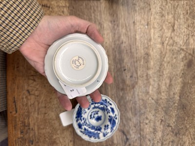 Lot 2 - A PAIR OF CHINESE BLUE AND WHITE SALTS