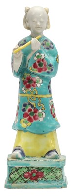 Lot 70 - A CHINESE FAMILLE-ROSE 'HAN XIANGZI' FIGURE