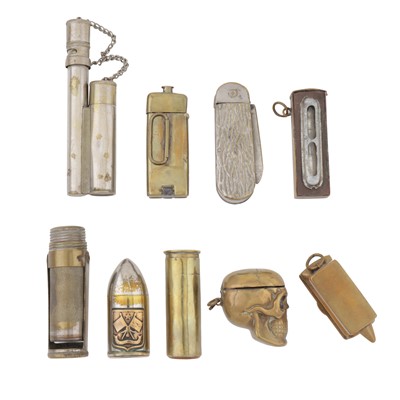 Lot 530 - A mixed group of brass vesta cases
