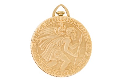 Lot 134 - Movado - St Christopher Coin Watch - Saudi Royal Interest