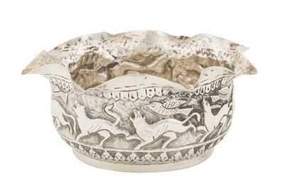 Lot 225 - An early 20th century Anglo – Indian unmarked silver bowl, Lucknow circa 1920