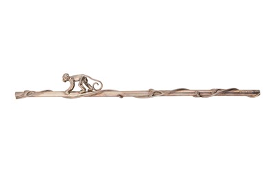 Lot 219 - A late 20th century American novelty sterling silver straw, New York by Tiffany and Co