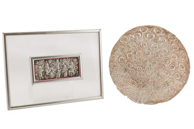 Lot 216 - A boxed modern Chinese silver filigree dish