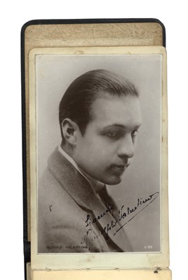 Lot 48 - Autograph Album.- Incl. Rudolph Valentino