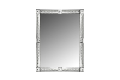 Lot 87 - A LARGE VENETIAN ETCHED GLASS MIRROR, SECOND HALF OF THE 20TH CENTURY