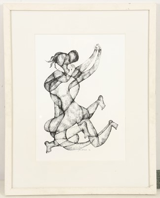 Lot 180 - Yona Caffrey. 'Dance Move 1'. Ink on paper....