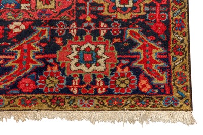 Lot 18 - AN UNUSUAL ANTIQUE KARAJA CARPET, NORTH-WEST PERSIA