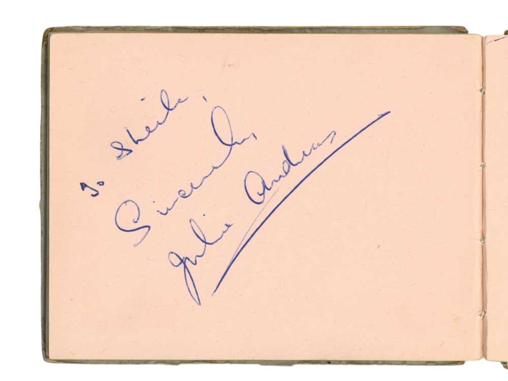 Lot 42 - Autograph Album.- Incl. Julie Andrews