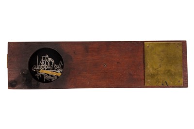 Lot 19 - A Rare 'Welcome' Pantograph Mechanical Magic Lantern Slide