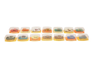 Lot 370 - A GROUP OF FOURTEEN BOXED PILEN DIECAST CARS