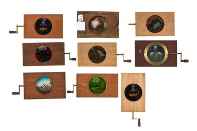 Lot 44 - A Selection of Mechanical Rackwork Magic Lantern Slides