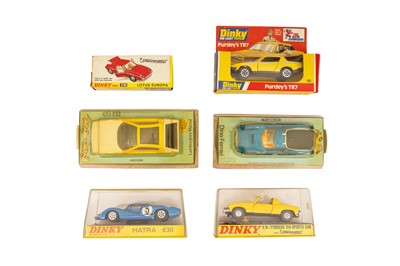 Lot 359 - A GROUP OF SIX BOXED DINKY CARS