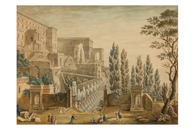 Lot 126 - FOLLOWER OF CHARLES-LOUIS CLÉRISSEAU (PARIS, 1721 - 1820, NEUILLY-AUTEUIL-PASSY)