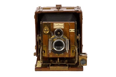 Lot 21 - A Sanderson Quarter Plate Tropical Hand & Stand Camera