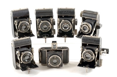 Lot 30 - Group of Seven Folding 127 Format Cameras.