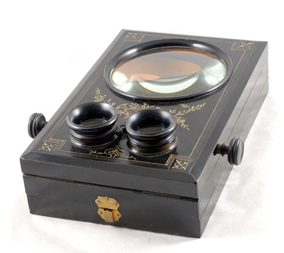 Lot 6 - A Large, Edwardian Table-Top Stereo Graphoscope.