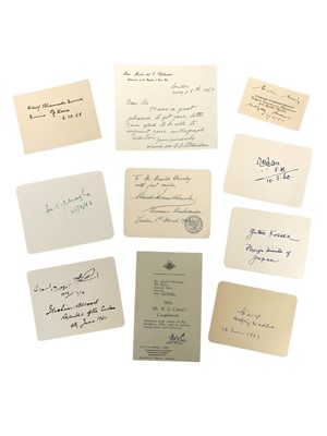 Lot 107 - Autograph Collection.- World Politicians