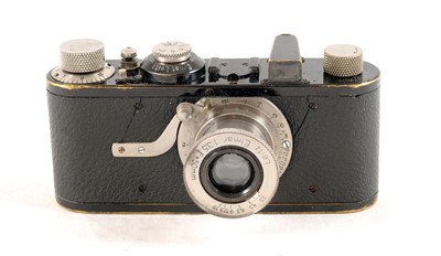 Lot 38 - 1930 Leica I "Hockey Stick" body with Fixed 5cm f3.5 Elmar.