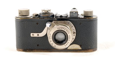 Lot 37 - 1928 4-Figure Leica I "Hockey Stick" body with Fixed 5cm f3.5 Elmar.