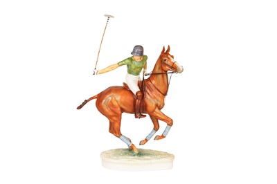 Lot 110 - A ROYAL WORCESTER MODEL OF HIS ROYAL HIGHNESS PRINCE CHARLES ON PAN'S FOLLY