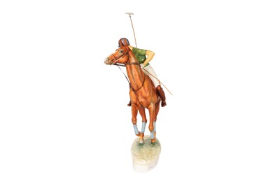 Lot 110 - A ROYAL WORCESTER MODEL OF HIS ROYAL HIGHNESS PRINCE CHARLES ON PAN'S FOLLY