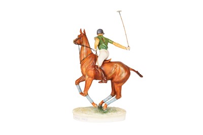 Lot 110 - A ROYAL WORCESTER MODEL OF HIS ROYAL HIGHNESS PRINCE CHARLES ON PAN'S FOLLY