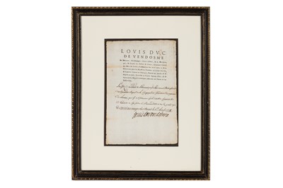 Lot 581 - Vendome (Louis Joseph de Bourbon, Duc de)