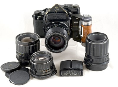 Lot 87 - An Extensive Pentax 6x7 Outfit.