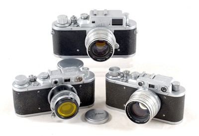 Lot 147 - Three Zorki Leica Copies.