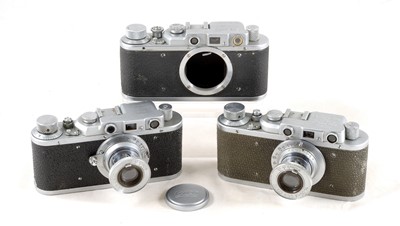 Lot 138 - Two FED I Leica Copy Cameras. Also a Zorki I (A/F)