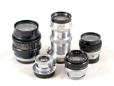 Lot 143 - End Lot of Kiev/Contax Fit Lenses.