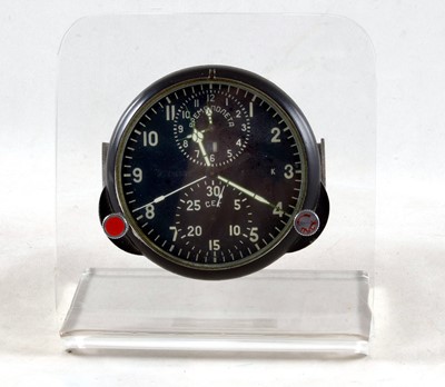 Lot 462 - Aviation Interest. A Russian Aircraft Cockpit Chronograph.