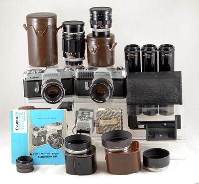 Lot 135 - An Extensive Canonflex RM Outfit.