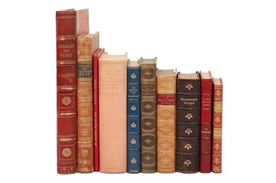 Lot 139 - English Literature. Leather bindings. (10)