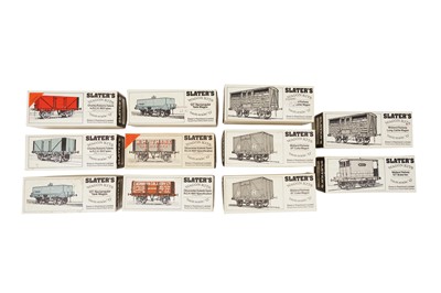 Lot 356 - A GROUP OF KIT BUILT O GAUGE SLATER WAGONS