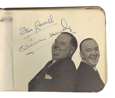 Lot 49 - Autograph Album.- Incl. Stan Laurel & Oliver Hardy