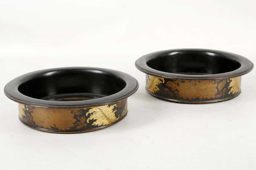 Lot 235 - A pair of fine antique Regency papier mache...