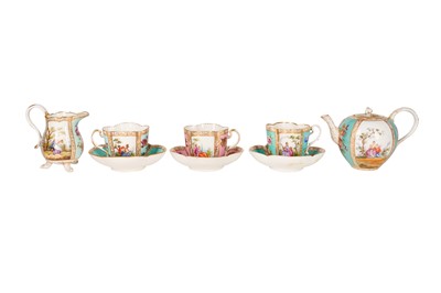 Lot 143 - A GROUP OF LATE 19TH CENTURY HELENA WOLFSOHN PORCELAIN.